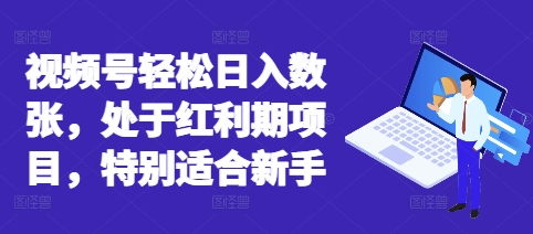 视频号轻松日入数张，处于红利期项目，特别适合新手-老叔网创
