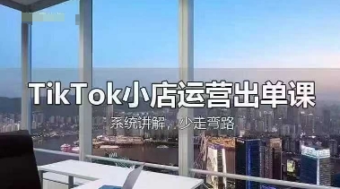 TikTok小店运营出单课,从开店选品、运营出单、发货回款,进行全流程讲解-老叔网创