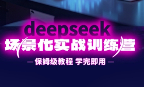 DeepSeek场景化实战训练营，保姆级教程，学完即用，手把手教你用DeepSeek提升效率-老叔网创